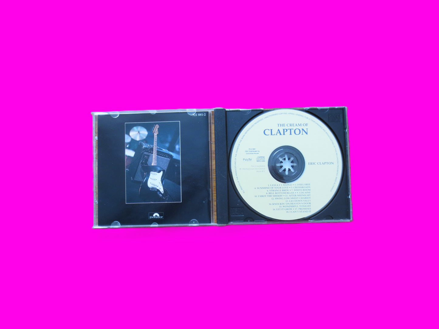 ERIC CLAPTON, CREAM of Clapton, Vintage Rock Album, 1994 Record, Vinyl Lp