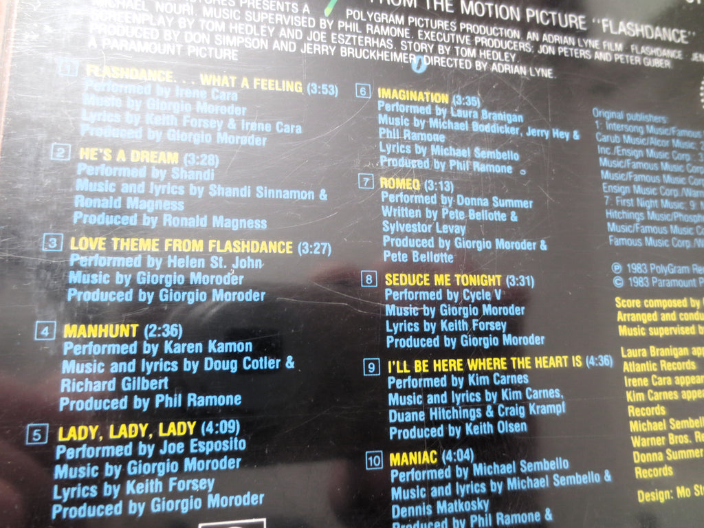 FLASHDANCE, Movie SOUNDTRACK, 1983 Compact Disc, Vintage Cd