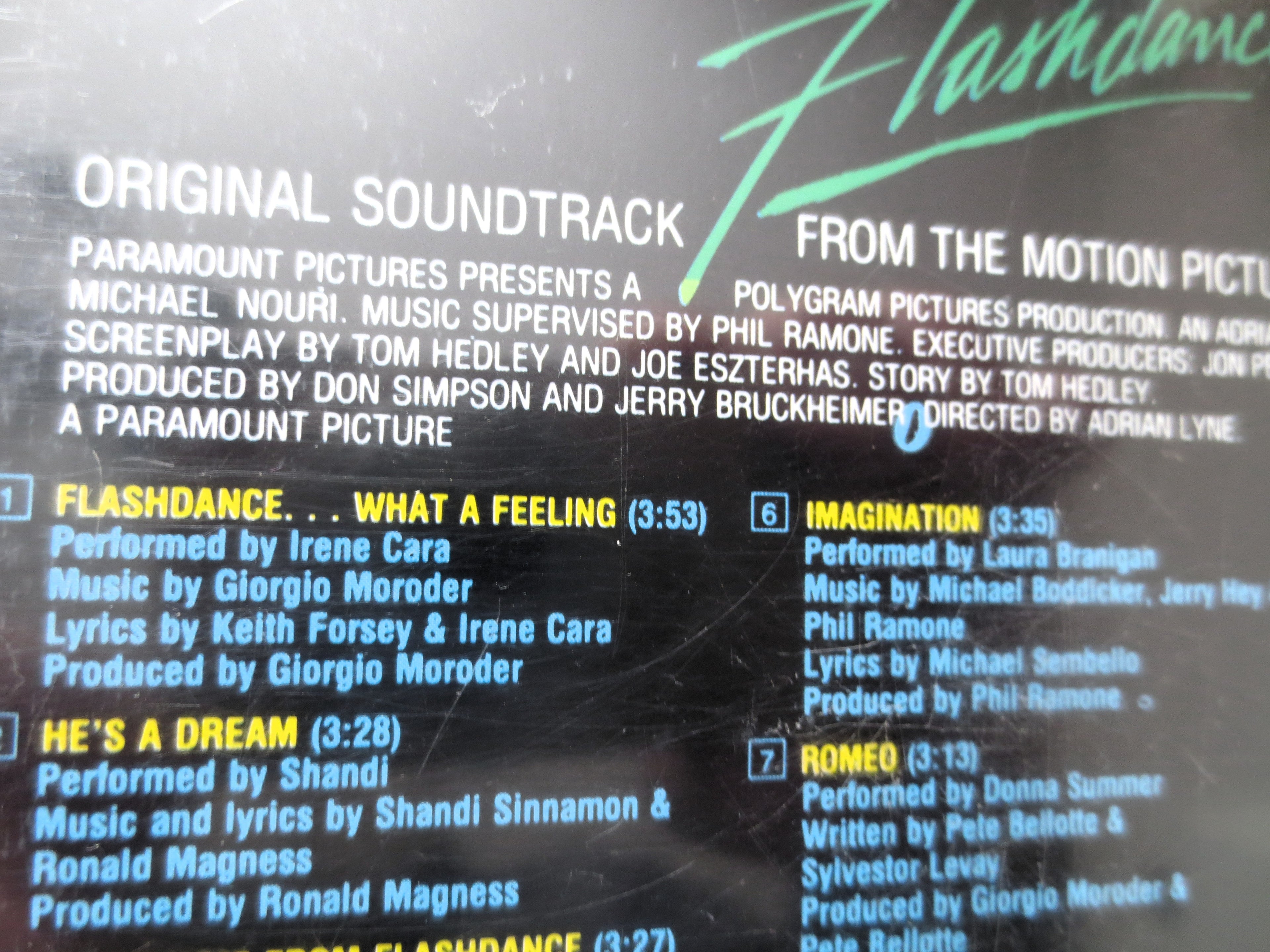 FLASHDANCE, Movie SOUNDTRACK, 1983 Compact Disc, Vintage Cd