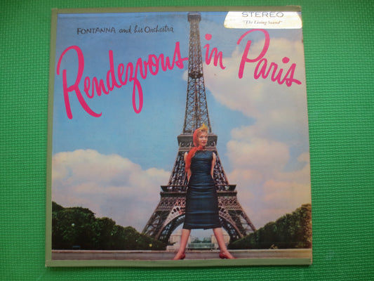 FONTANNA ORCHESTRA, Rendezvous in PARIS, Jazz Records, Jazz Album, Parisian Music, Big Band Record, Jazz Lp, Vintage Records, 1964 Records