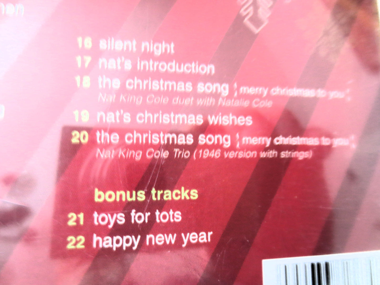 NAT KING Cole, The CHRISTMAS Song, 2005 Compact Disc, Vintage Cd