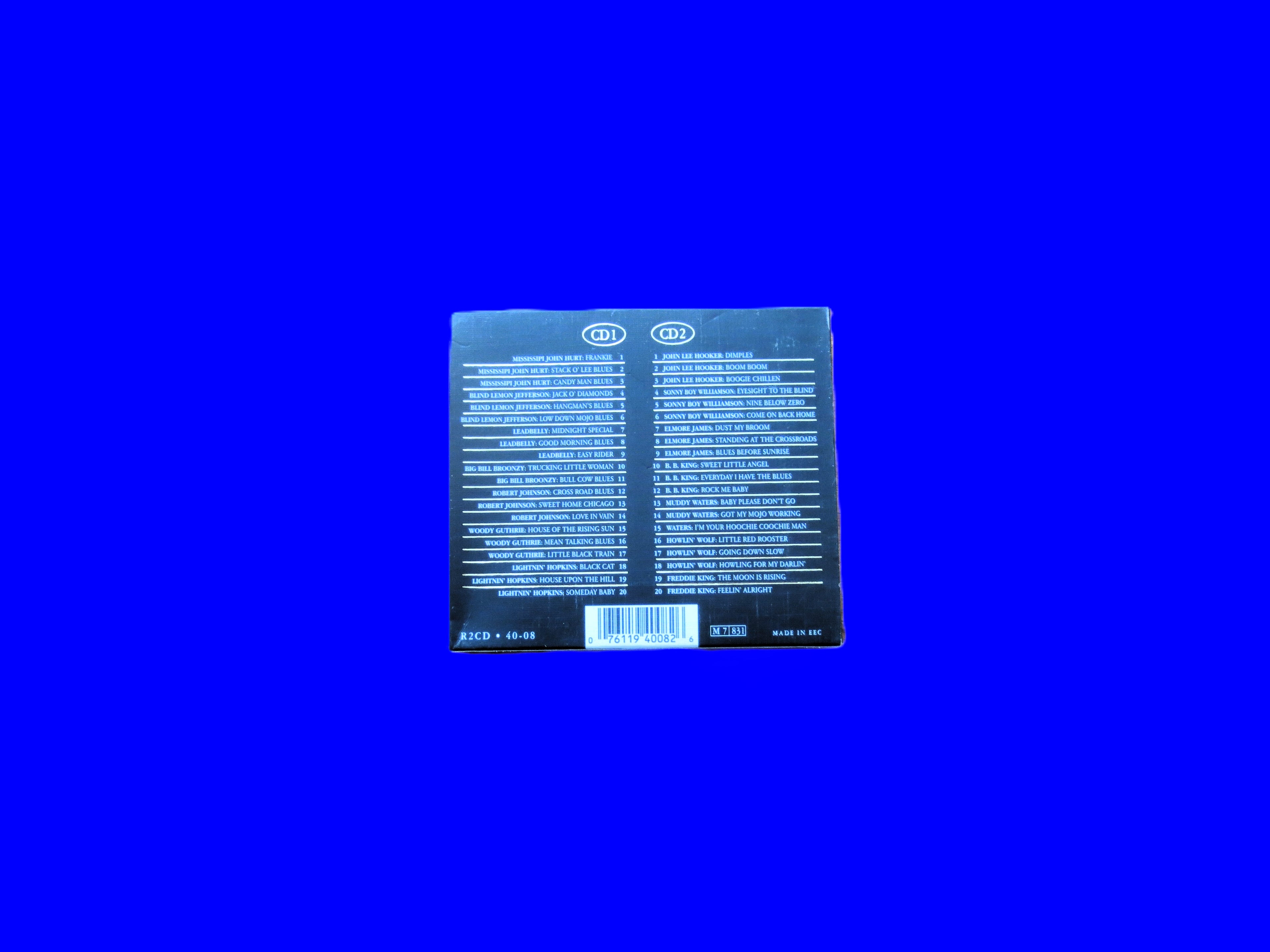The BLUES, GOLD COLLECTION, Double Cd, 40 Classic Performances, 1994 Compact Disc,