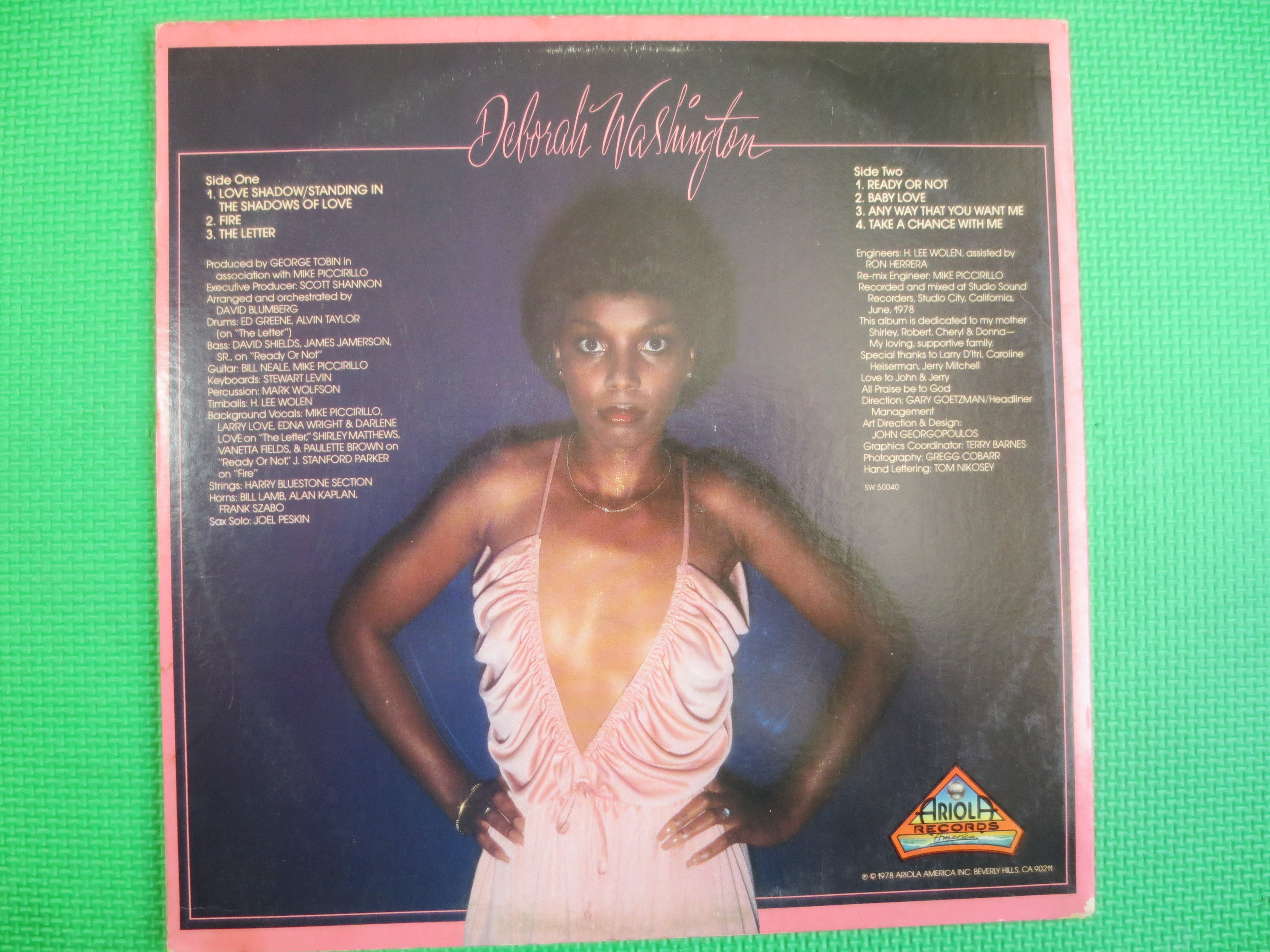 DEBORAH WASHINGTON, Any Way You WANT It, Disco Record, Disco Album, Disco Music Record, Dance Music Album, Vintage Records, 1978 Records