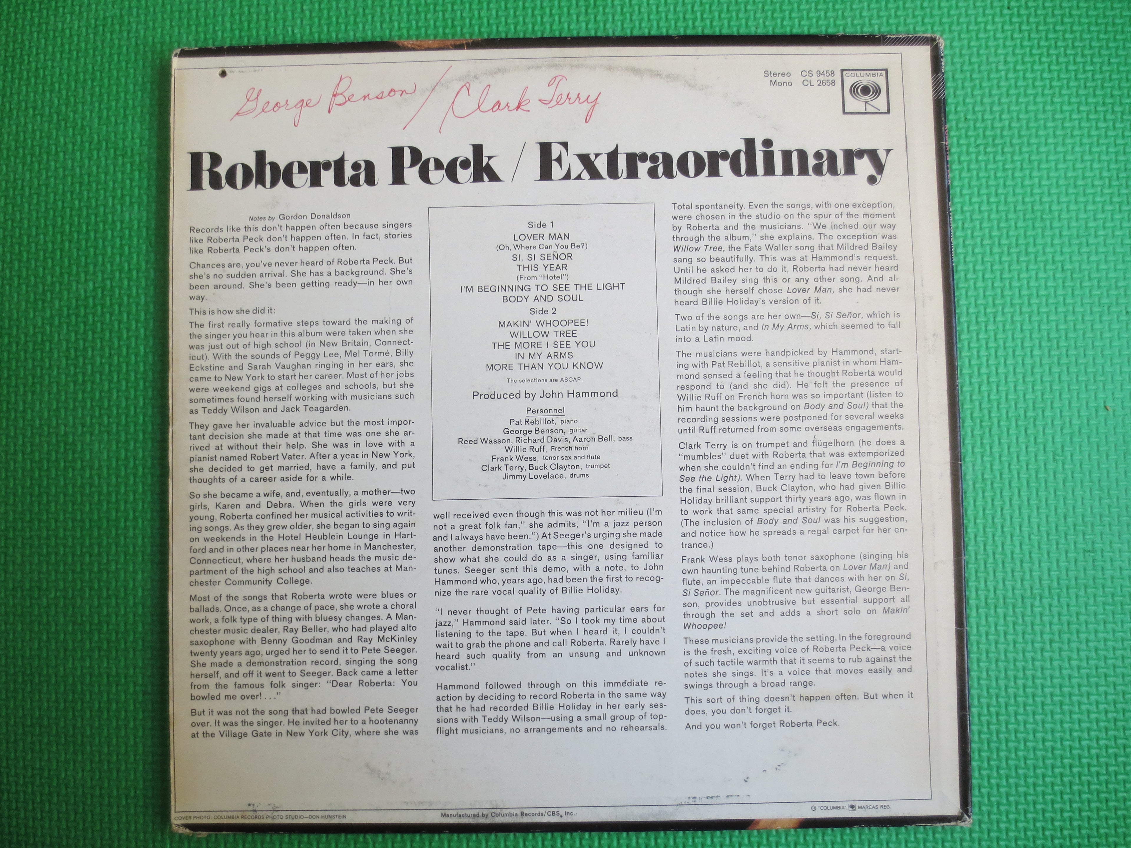 Roberta Peck – Extraordinary (1967) Vinyl LP