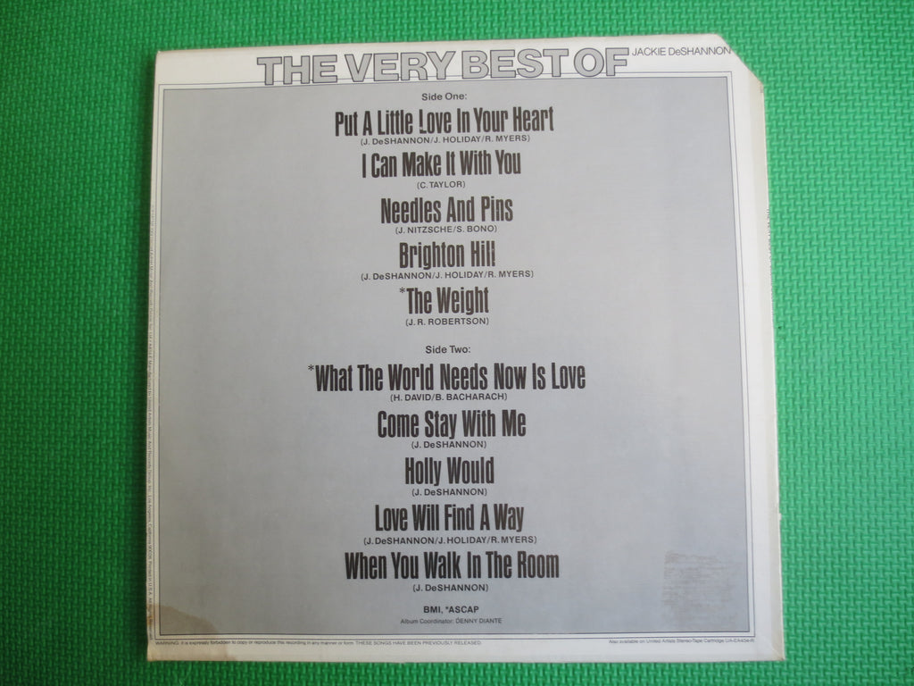 Jackie DeShannon – Greatest Hits (1975) Vinyl LP