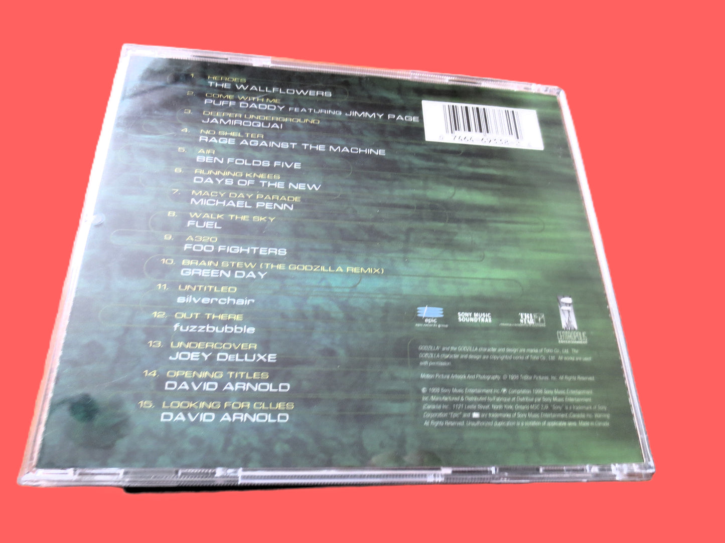 GODZILLA The Album, Soundtrack, 1998 Compact Disc, Vintage Cd