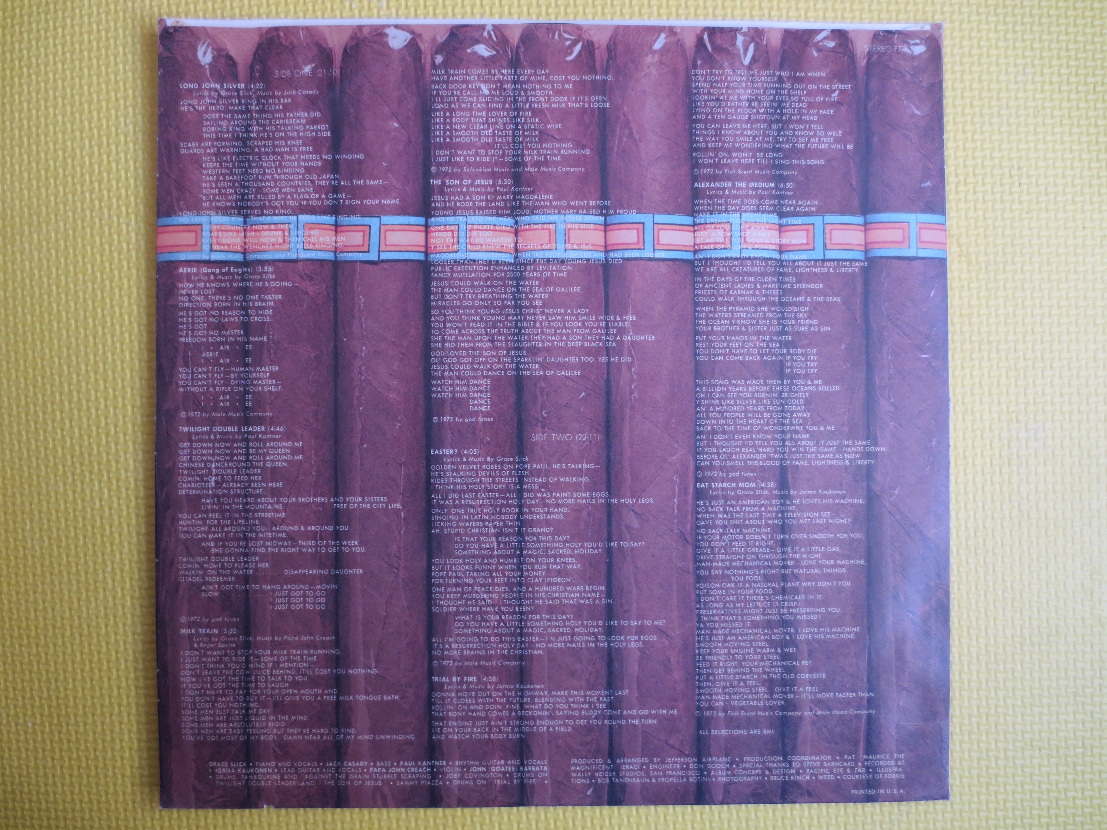 JEFFERSON AIRPLANE, LONG John Silver, Pop Record, Pop Vinyl, Classic Rock Record, Classic Rock Album, Music Lp, Vintage Record, 1972 Records