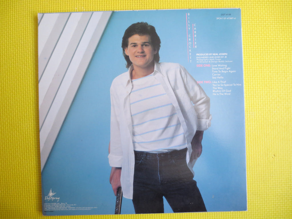 Billy Crockett – Carrier (1984) Vinyl LP