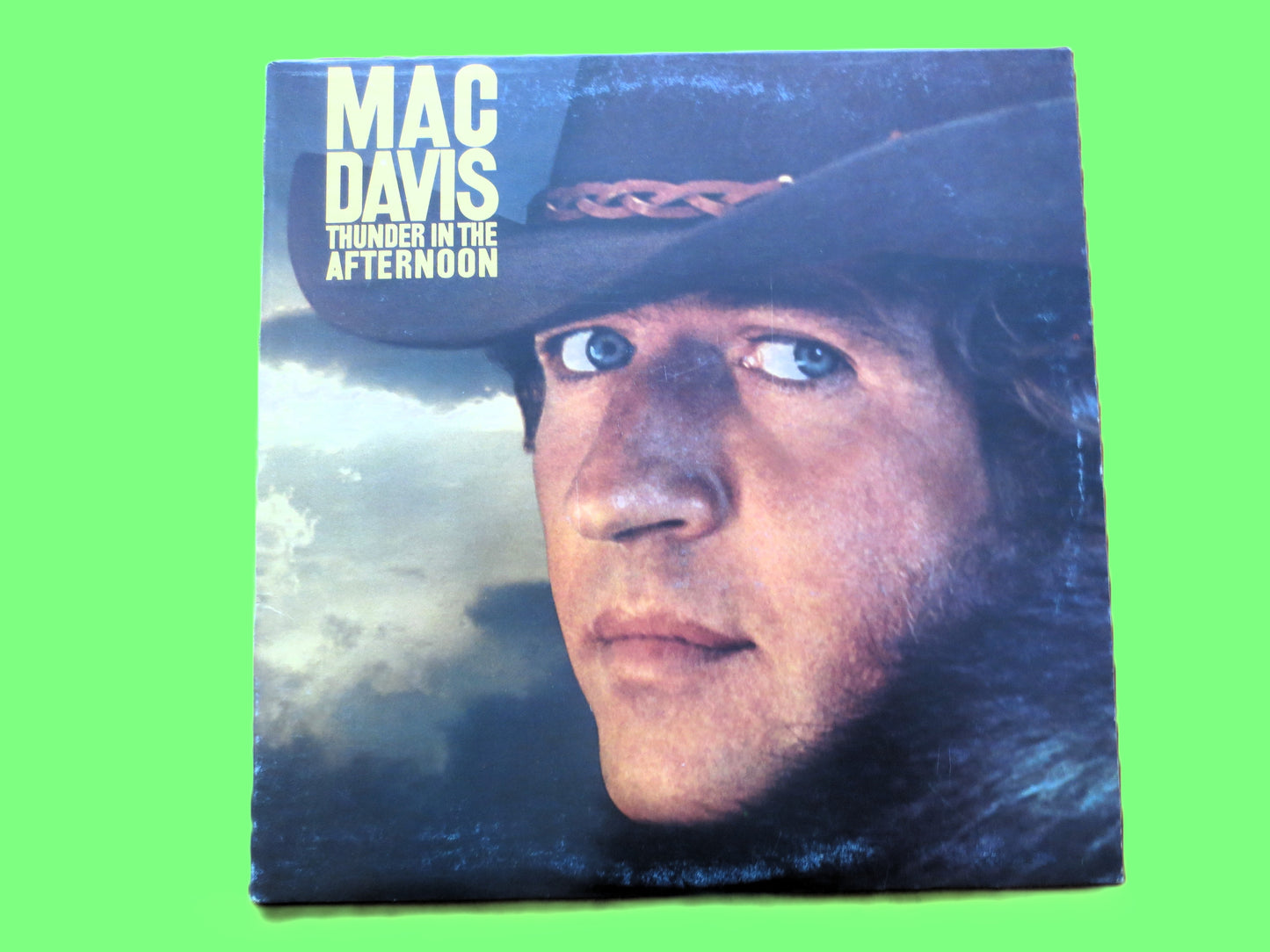 MAC DAVIS, THUNDER in the Afternoon, Vintage Country Album, 1977 Record, Vinyl Lp