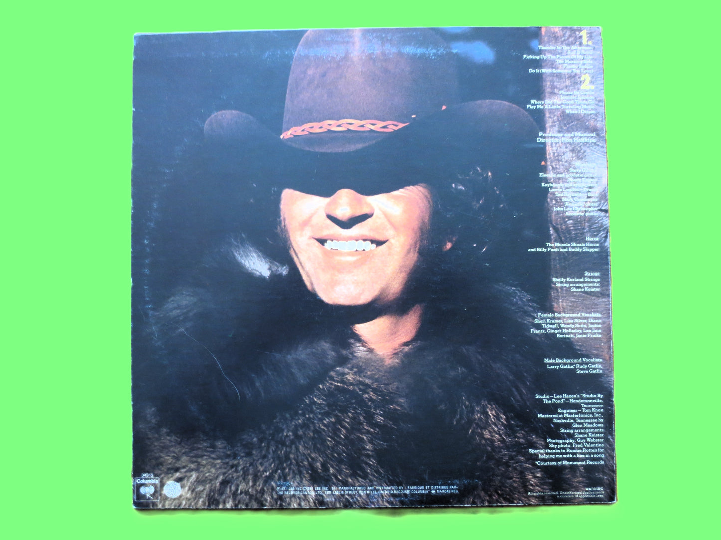 MAC DAVIS, THUNDER in the Afternoon, Vintage Country Album, 1977 Record, Vinyl Lp