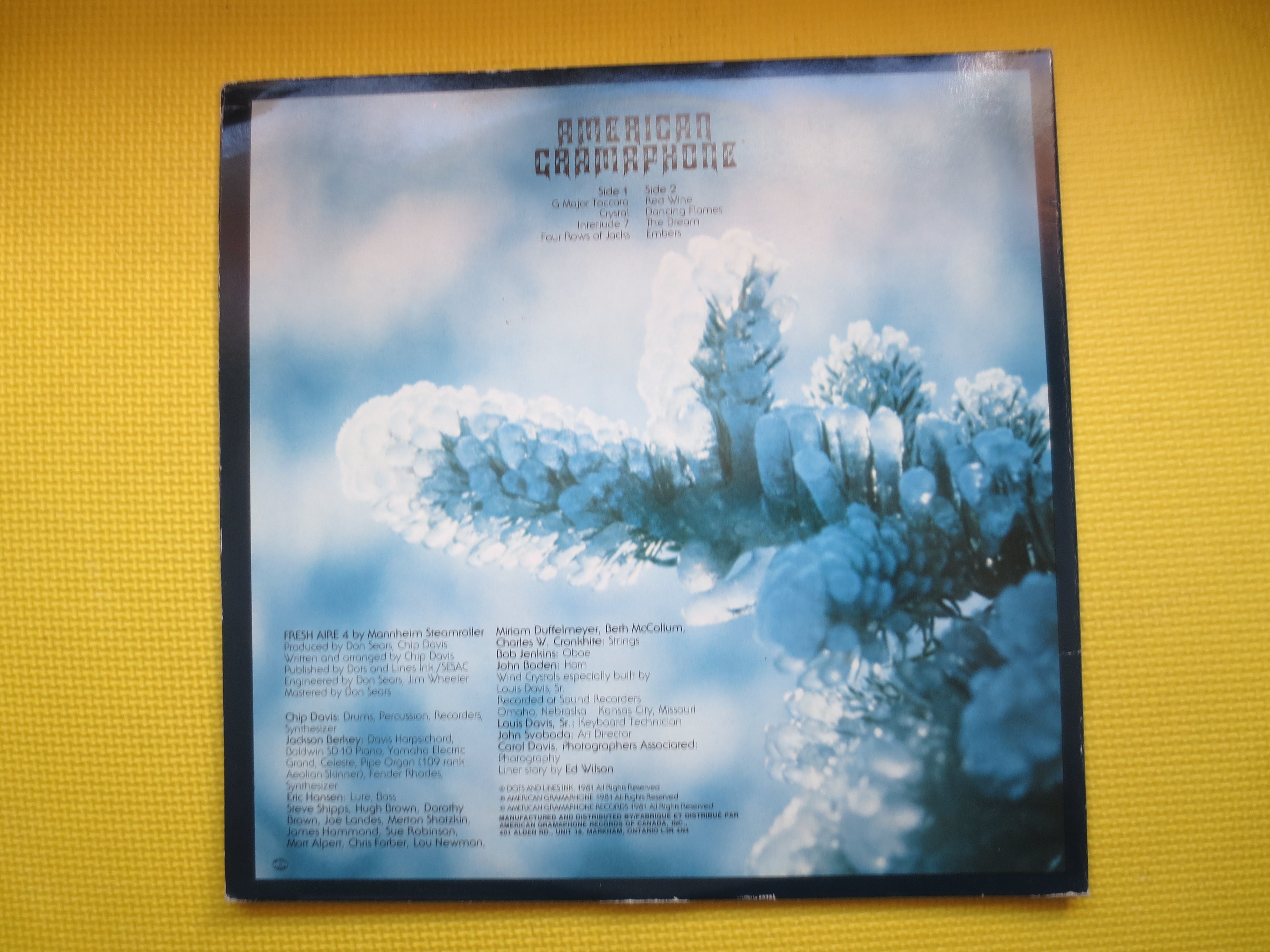 MANNHEIM STEAMROLLER, Fresh Aire 4, New Age Record, New Age Lp, New Age Music, Ambient Music, Classical Album, Vintage Records, 1981 Record