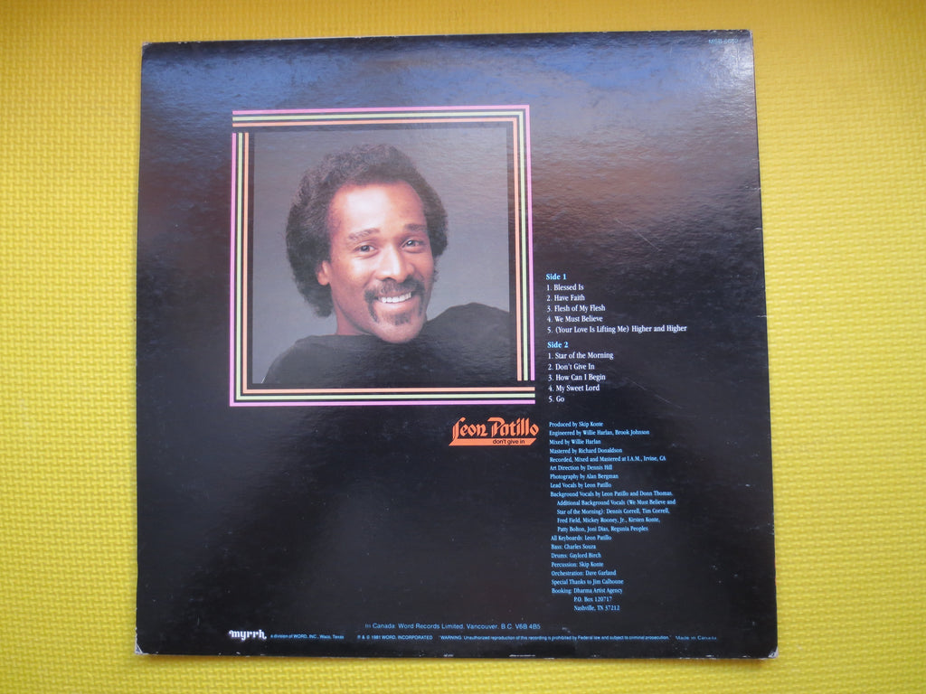 Leon Patillo – Don't Give In (1981) Vinyl LP