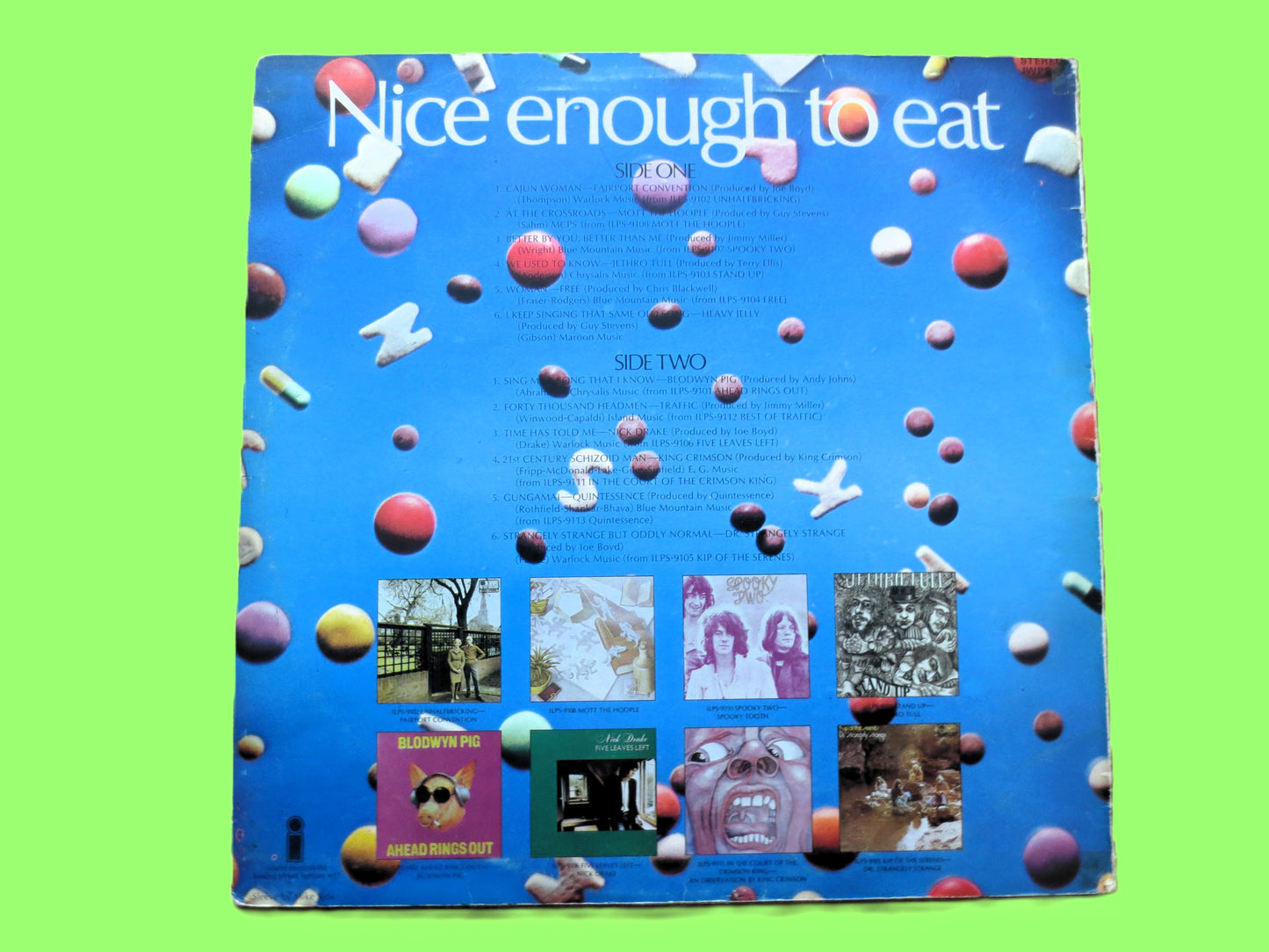NICE ENOUGH to EAT, Classic Rock Album, Rock Compilation, 1969 Record