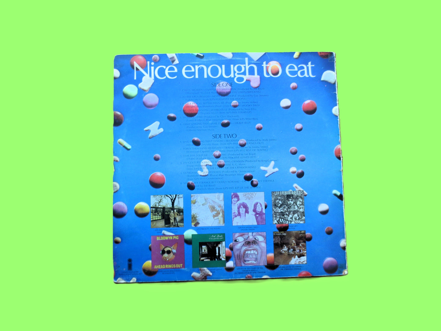 NICE ENOUGH to EAT, Classic Rock Album, Rock Compilation, 1969 Record