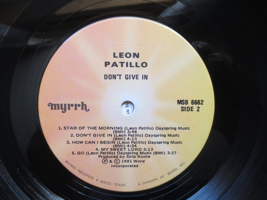 Leon Patillo – Don't Give In (1981) Vinyl LP