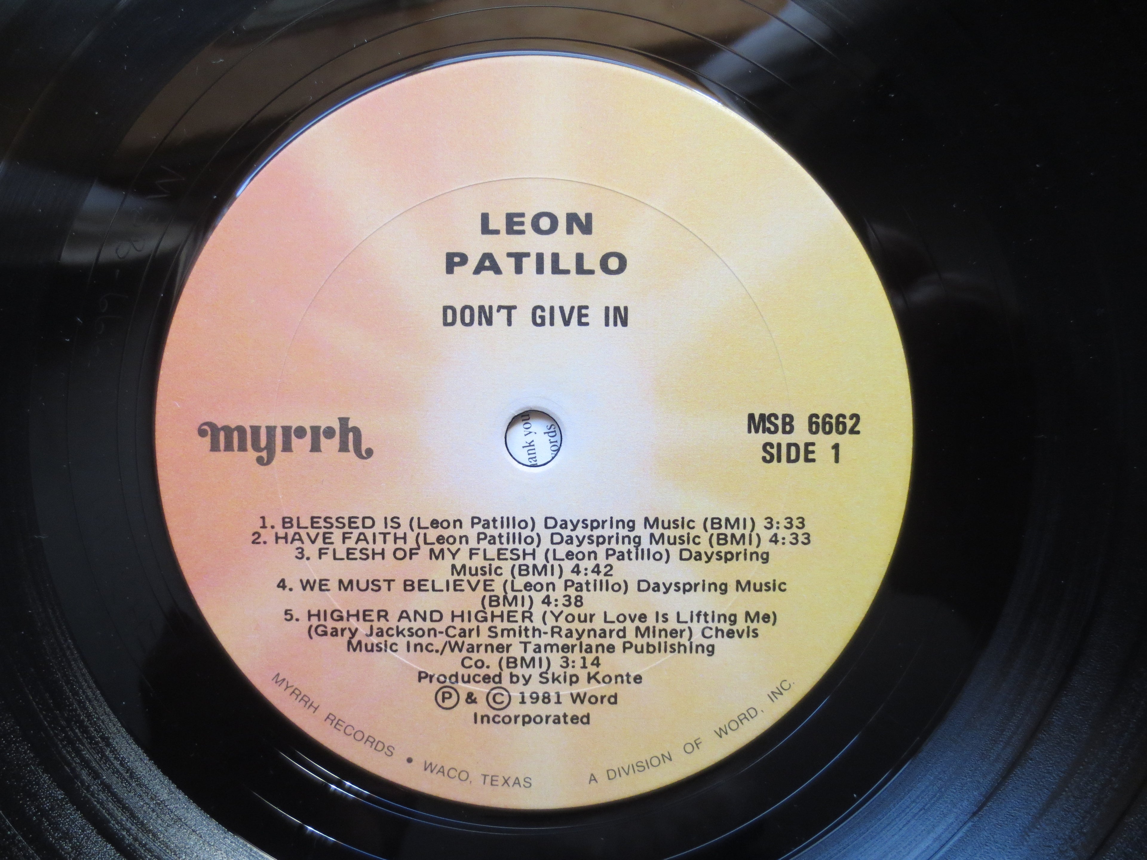 Leon Patillo – Don't Give In (1981) Vinyl LP
