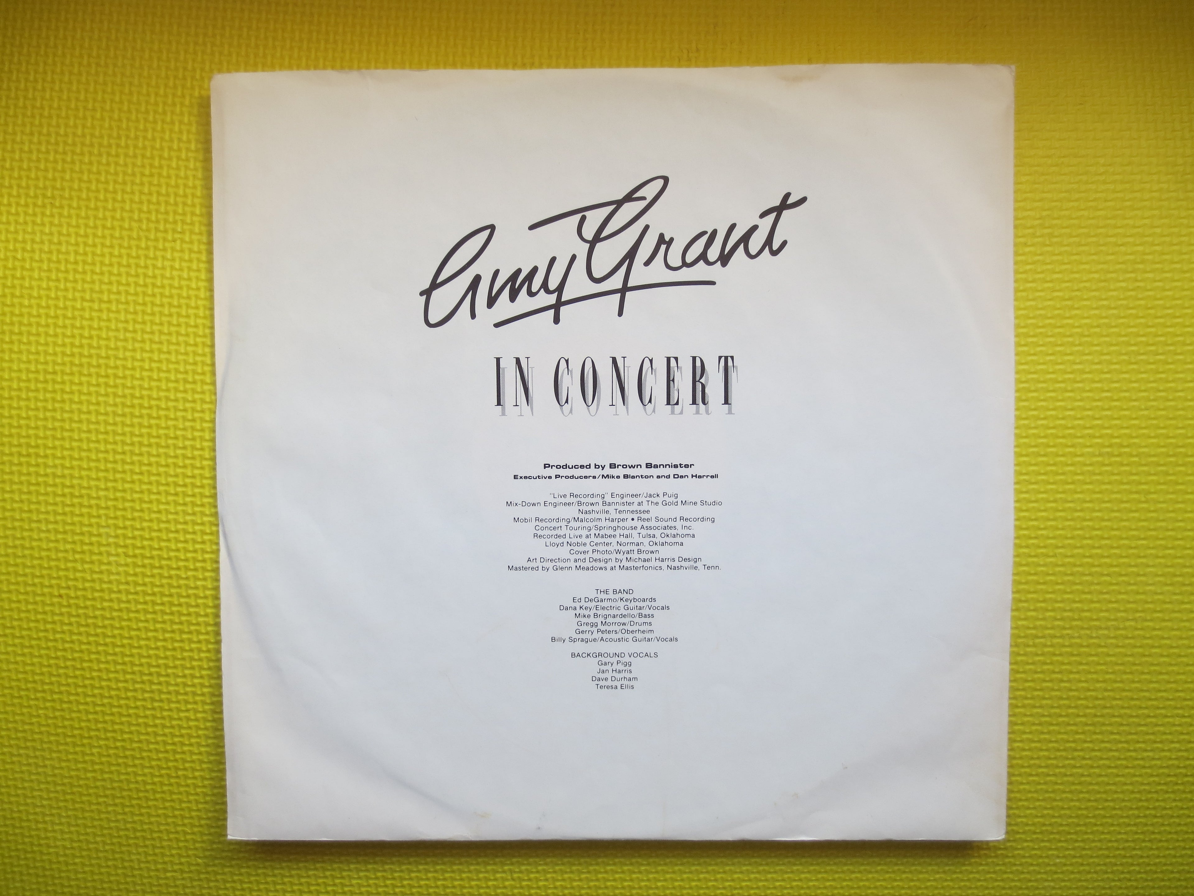 Amy Grant – In Concert (1981) Vinyl LP