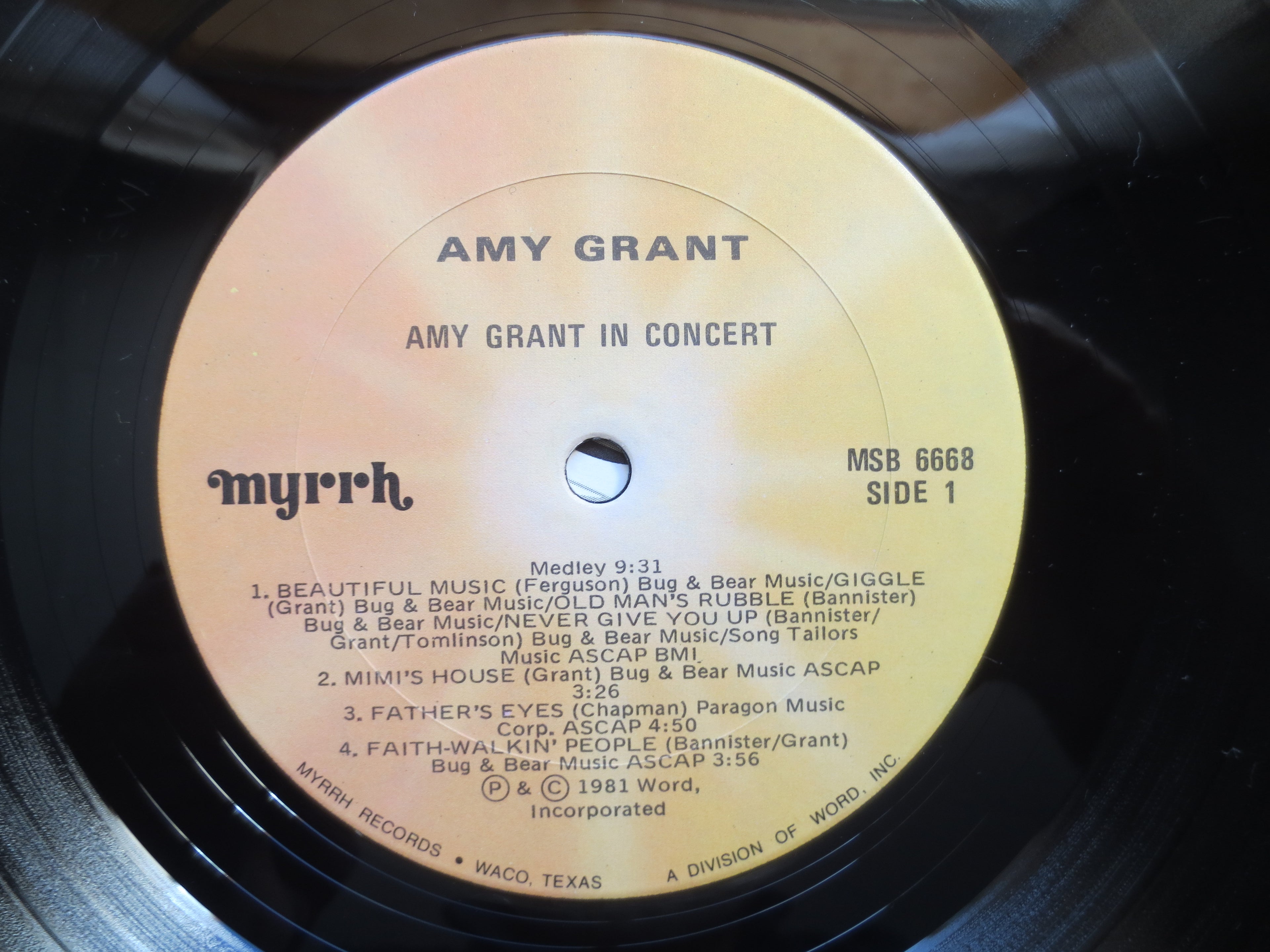 Amy Grant – In Concert (1981) Vinyl LP