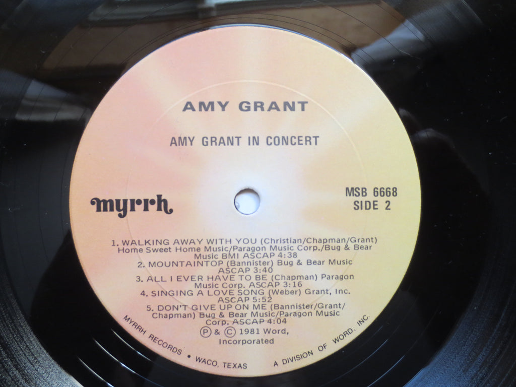 Amy Grant – In Concert (1981) Vinyl LP