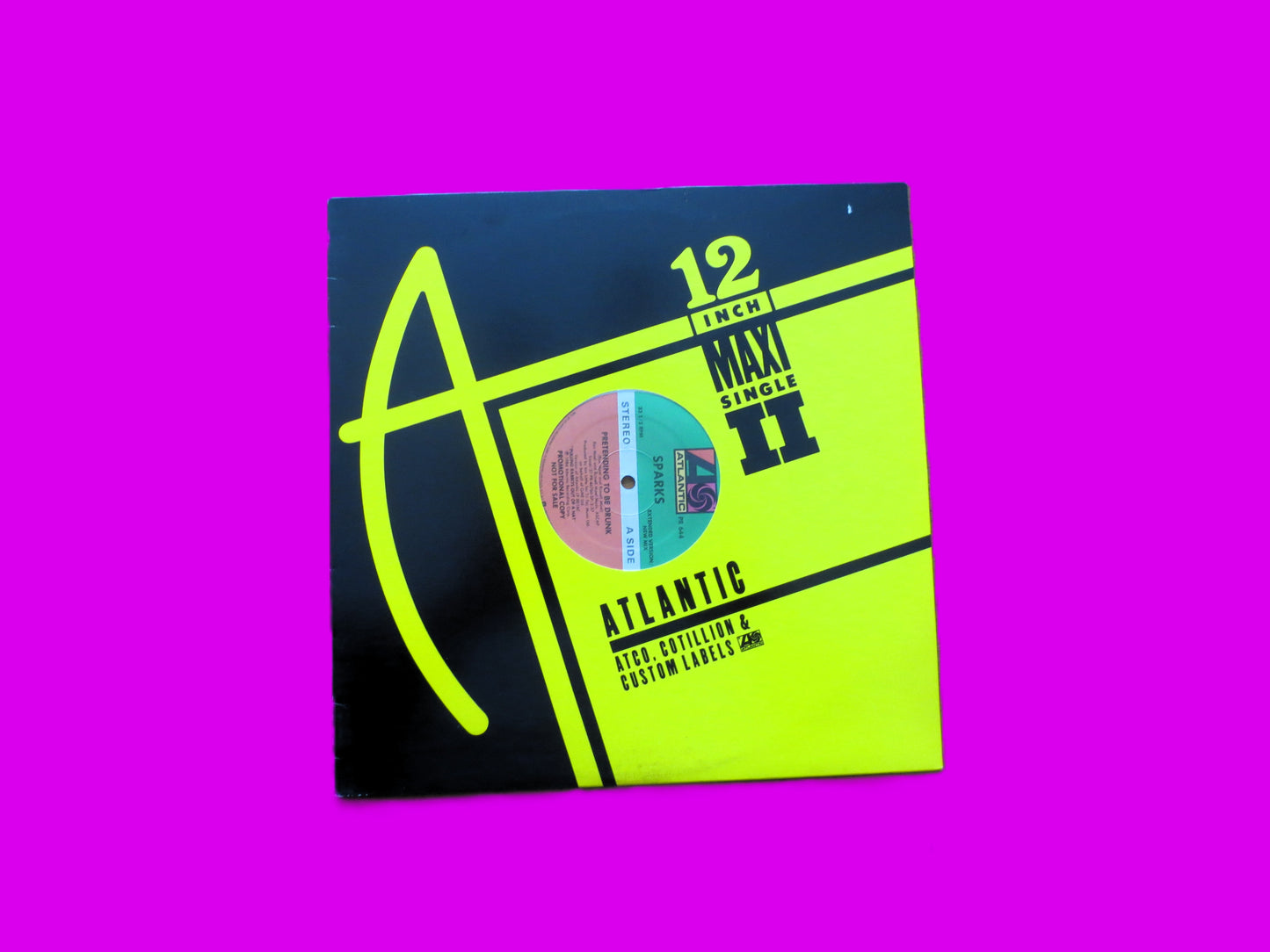 SPARKS, PRETENDING to be DRUNK, " 12" Ep, 1984 Promo Record, Vintage Vinyl Lp