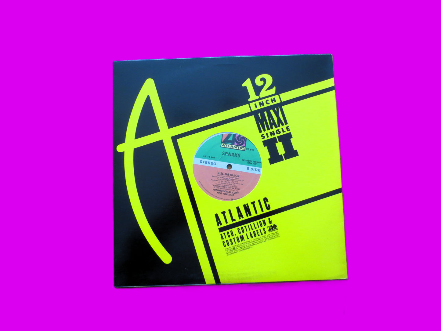 SPARKS, PRETENDING to be DRUNK, " 12" Ep, 1984 Promo Record, Vintage Vinyl Lp