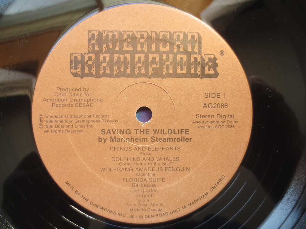 MANNHEIM STEAMROLLER, SAVING the Wildlife, New Age Record, New Age Lp, New Age Music, Ambient Music, Classical, 1986 Record