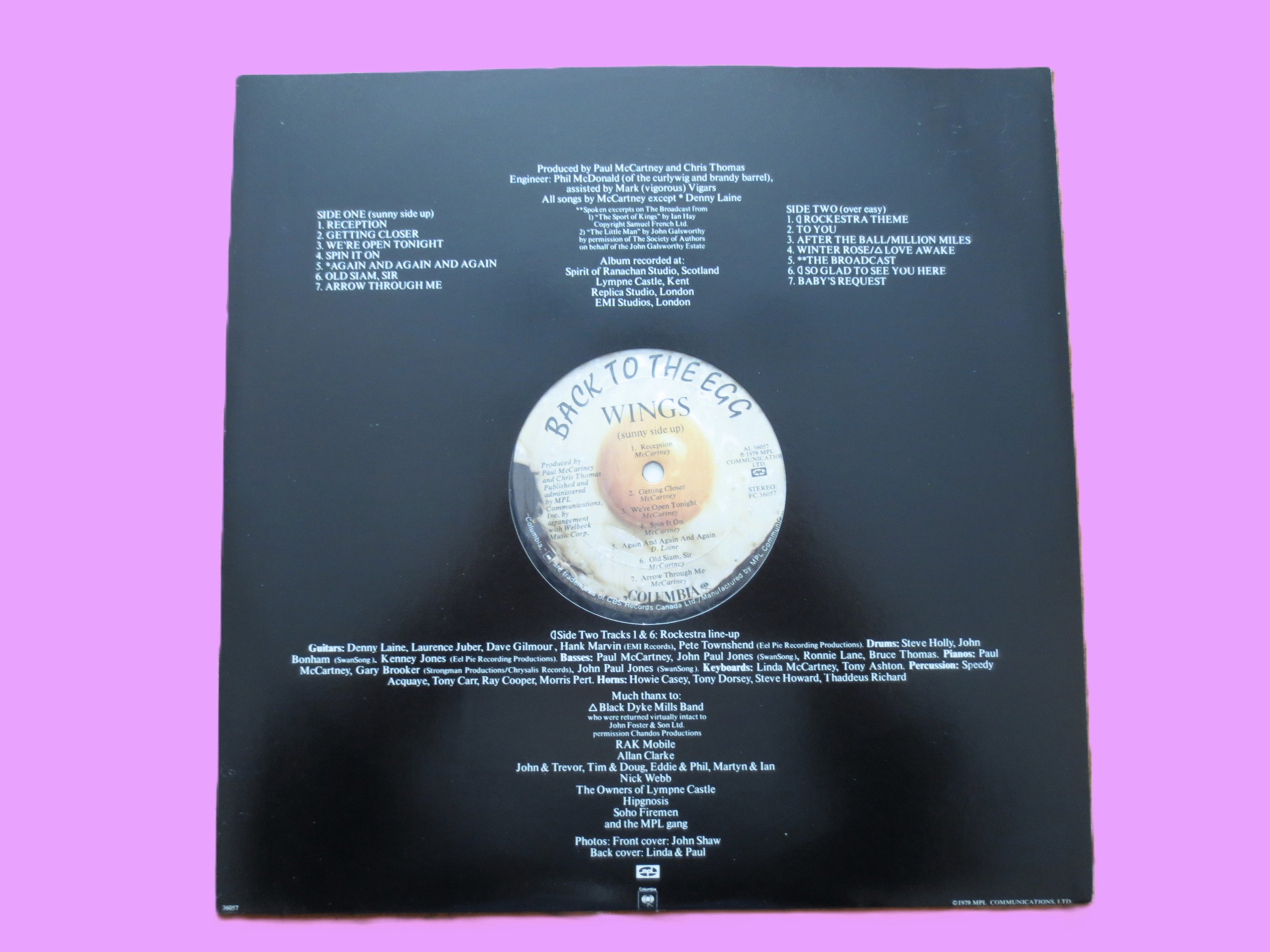 Paul McCartney & Wings – Back to the Egg (1979) Vinyl LP
