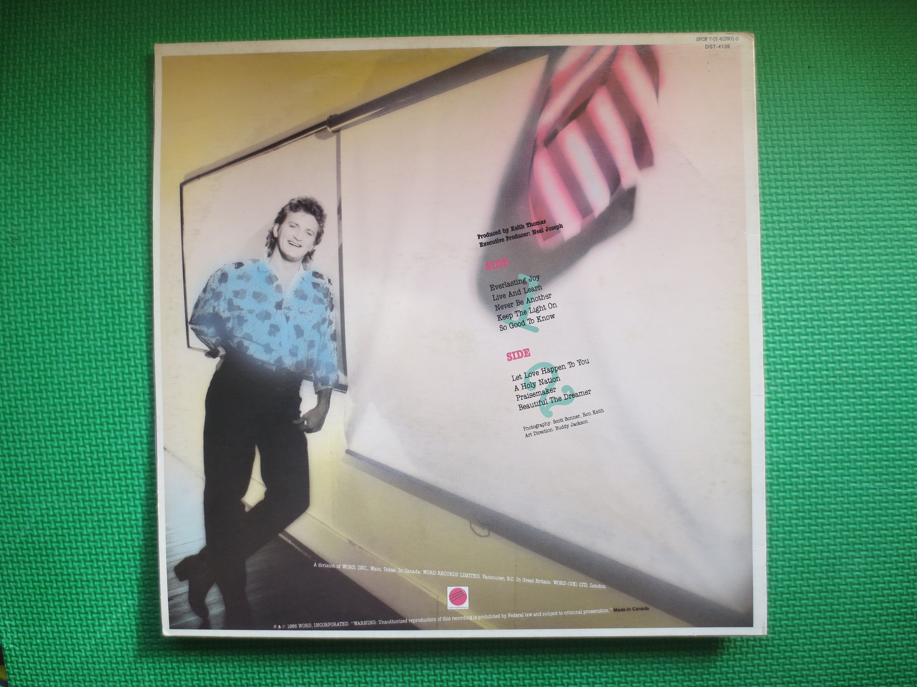 PAUL SMITH, Live & Learn, Vintage Album, 1986 Record, Vinyl Lp