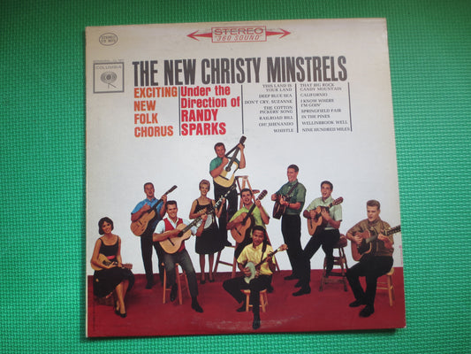 The NEW, CHRISTY MINSTRELS, Exciting New Folk Chorus, Folk Record, Folk Album, Folk Vinyl, Vintage Folk Lp, 1962 Records