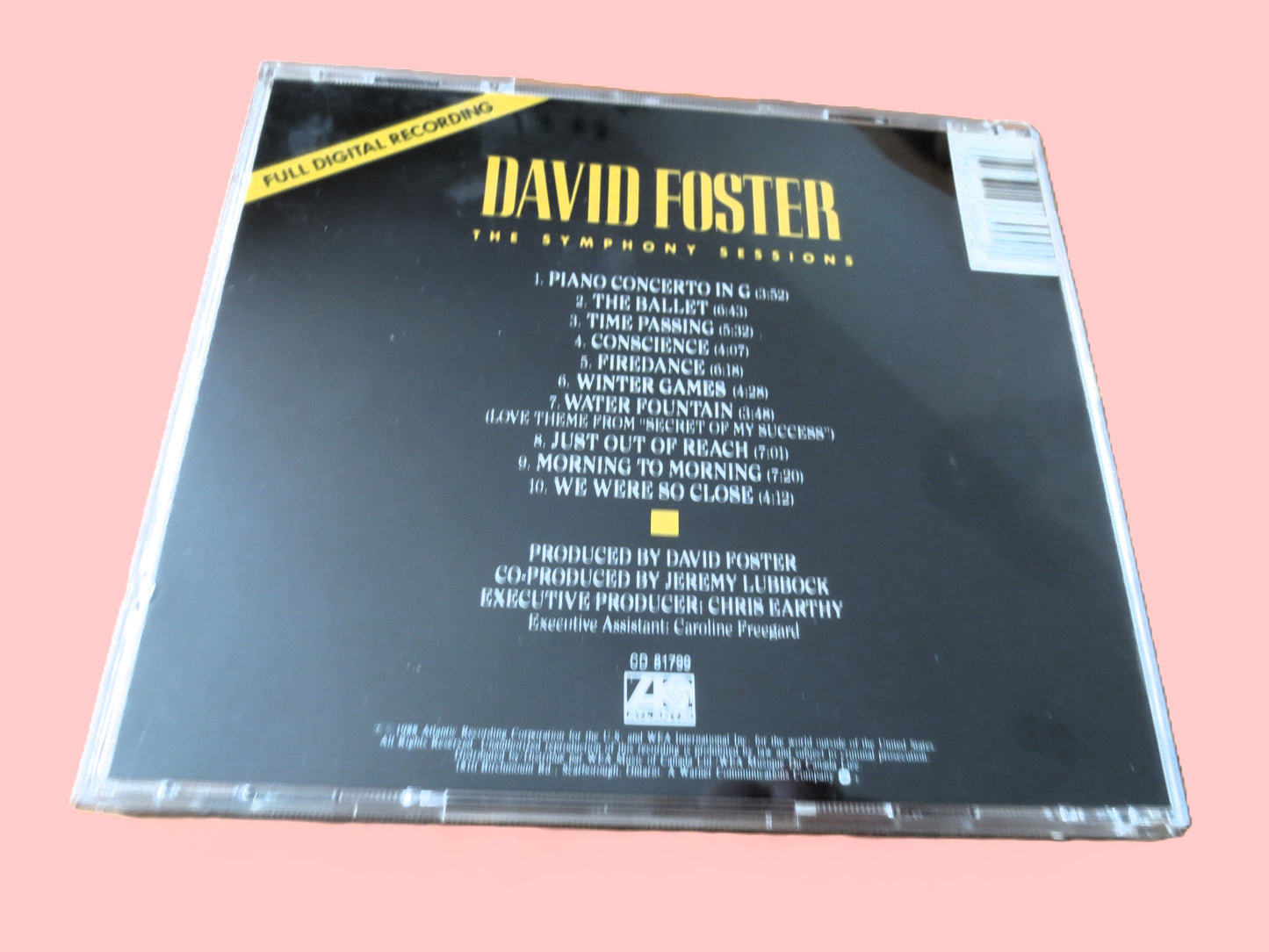 DAVID FOSTER, The SYMPHONY Sessions, 1988 Compact Disc, Vintage Cd