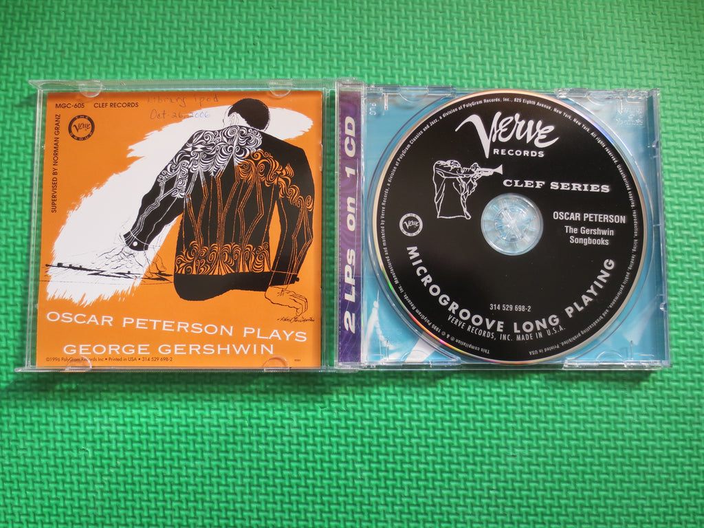 OSCAR PETERSON, Peterson Plays The George Gershwin Songbook, Jazz Music, 1996 Compact Disc