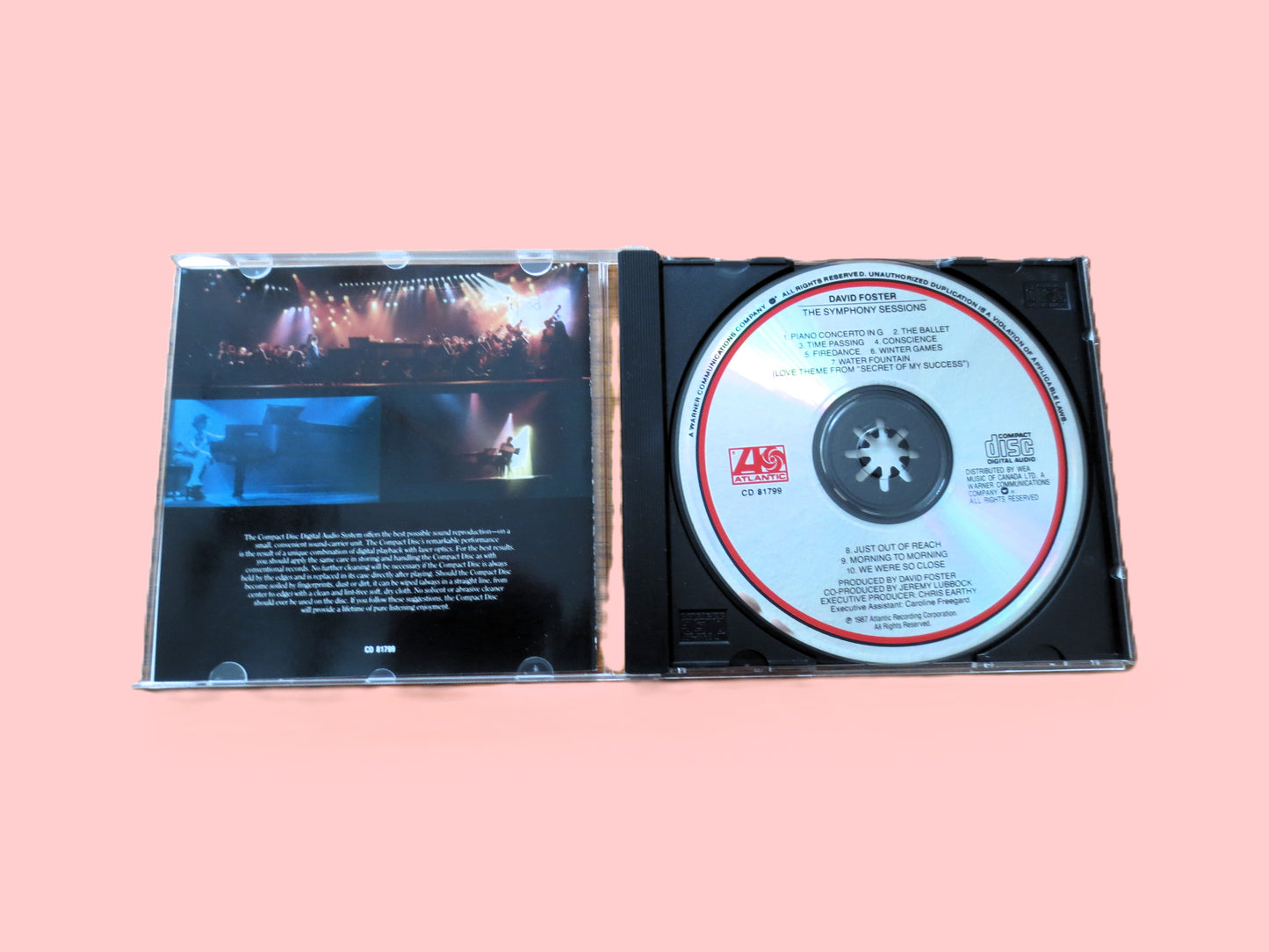 DAVID FOSTER, The SYMPHONY Sessions, 1988 Compact Disc, Vintage Cd