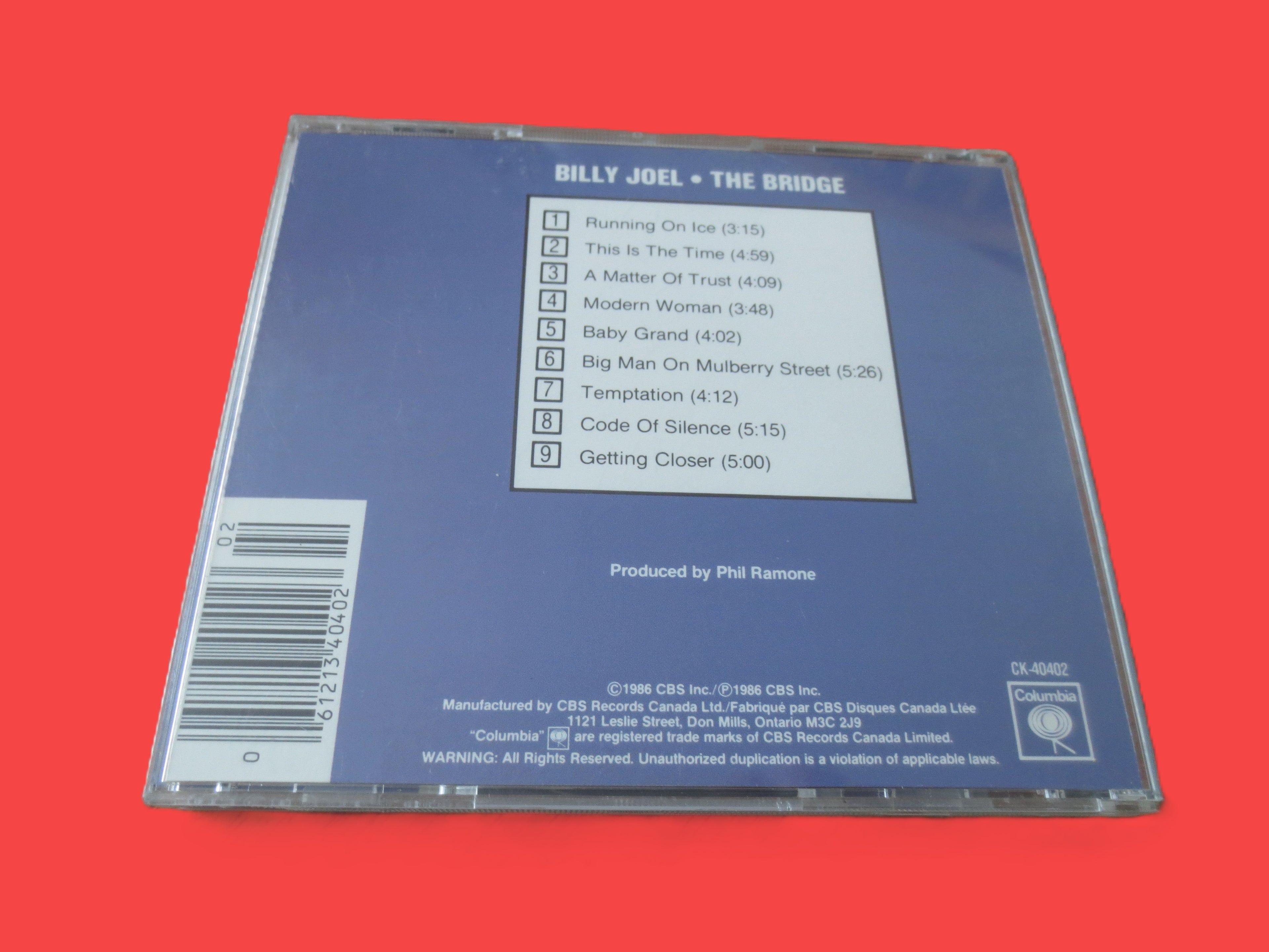 Billy Joel – The Bridge (1986) CD