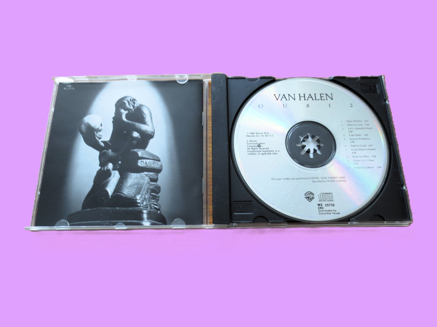 VAN HALEN, OU812, Rock Music, 1988 Compact Disc, Vintage Cd