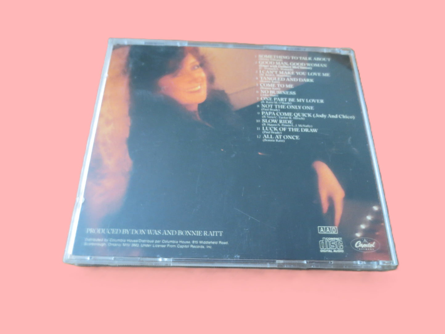 BONNIE RAITT, LUCK of the Draw, Country Rock Album, 1991 Compact Disc, Vintage Cd