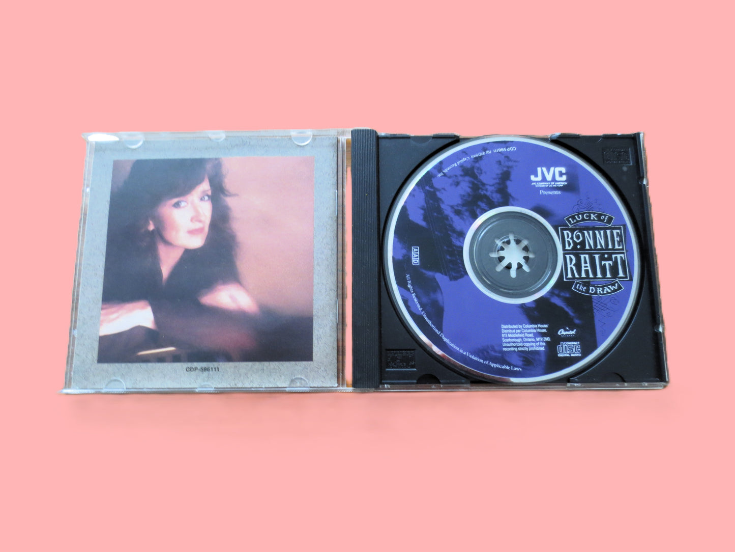 BONNIE RAITT, LUCK of the Draw, Country Rock Album, 1991 Compact Disc, Vintage Cd