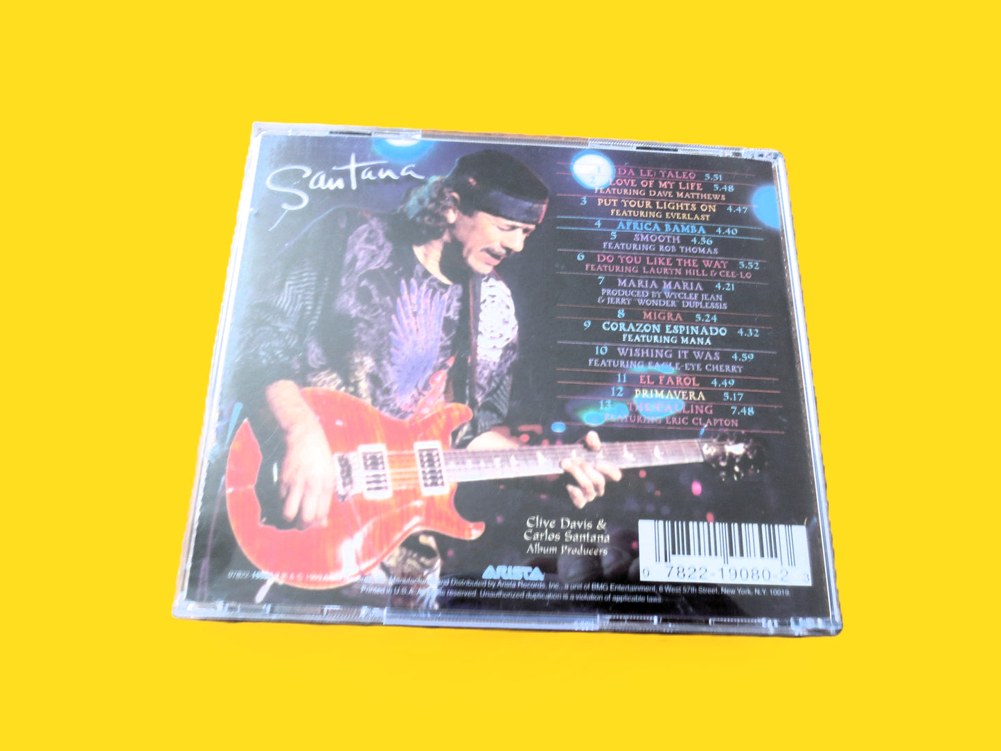 SANTANA, SUPERNATURAL, Classic Album, Santana Songs, 1999 Compact Disc, Vintage Cd