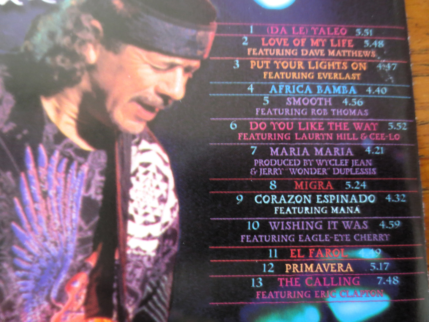 SANTANA, SUPERNATURAL, Classic Album, Santana Songs, 1999 Compact Disc, Vintage Cd