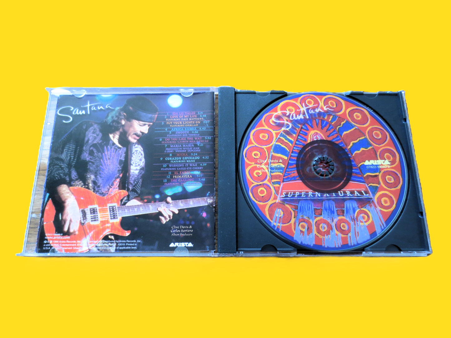 SANTANA, SUPERNATURAL, Classic Album, Santana Songs, 1999 Compact Disc, Vintage Cd