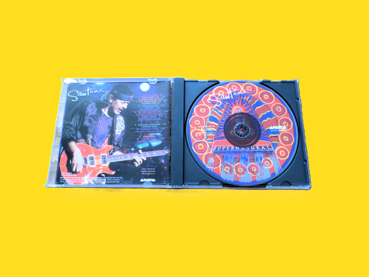 SANTANA, SUPERNATURAL, Classic Album, Santana Songs, 1999 Compact Disc, Vintage Cd