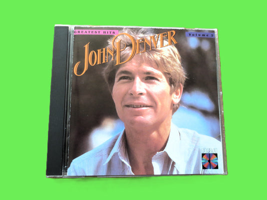 JOHN DENVER, GREATEST hits, Volume 3, 1985 Compact Disc, Vintage Cd
