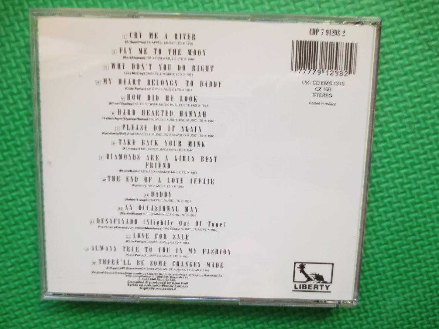 JULIE LONDON, BEST Of Cd, Julie London Cd, Julie London Songs, Julie London Music, Julie London Album, Cd, 1988 Compact Discs