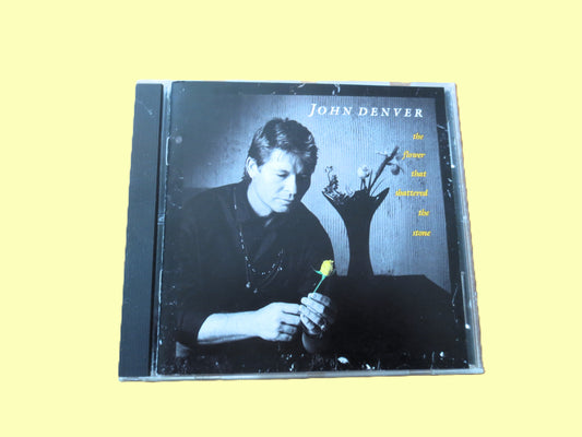 JOHN DENVER, The FLOWER that Shattered the Stone, 1990 Compact Disc, Vintage Cd