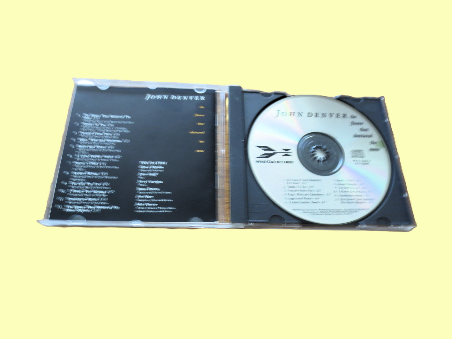 JOHN DENVER, The FLOWER that Shattered the Stone, 1990 Compact Disc, Vintage Cd