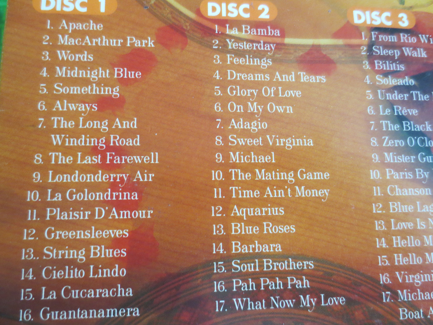 ROMANTIC GUITAR, 3 Disc Box Set, CLASSIC Hits, Guitar Cd, Guitar Albums, Guitar Music, Guitar Songs, Love Cd, 2004 Compact Discs