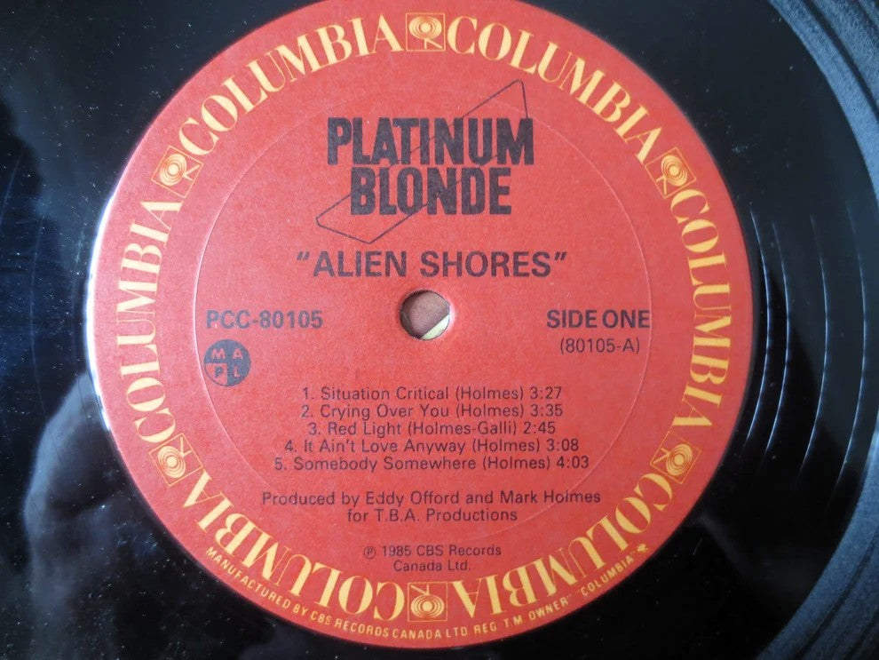 Platinum Blonde – Alien Shores (1985) Vinyl LP