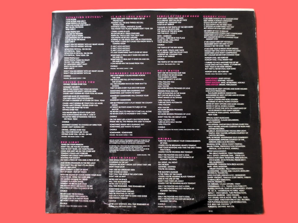 Platinum Blonde – Alien Shores (1985) Vinyl LP