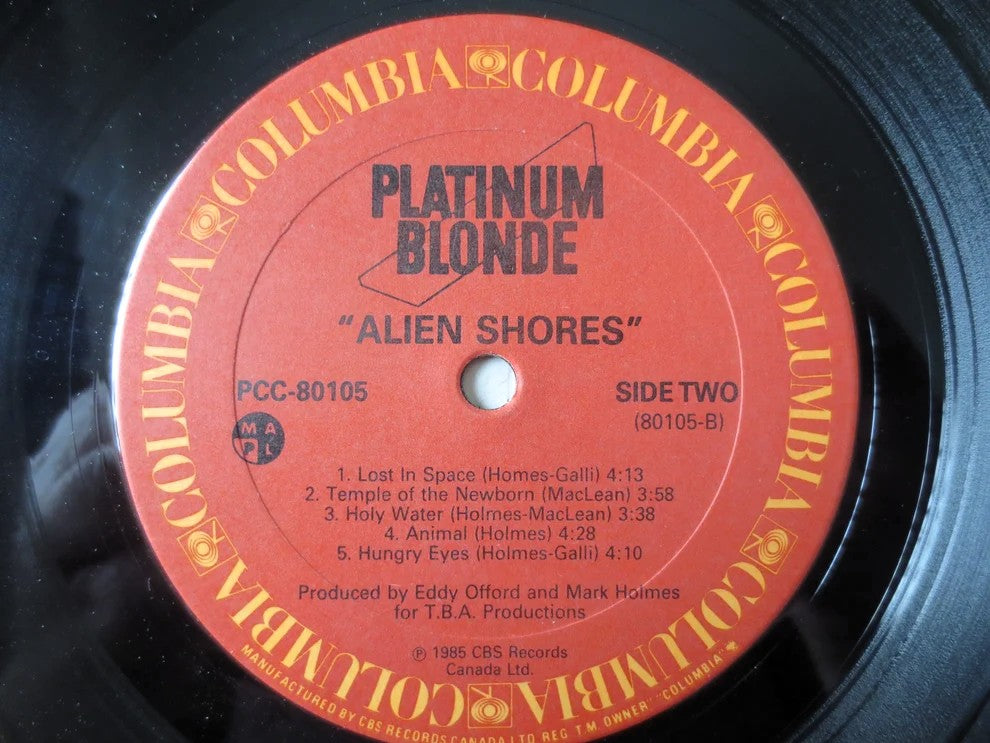 Platinum Blonde – Alien Shores (1985) Vinyl LP
