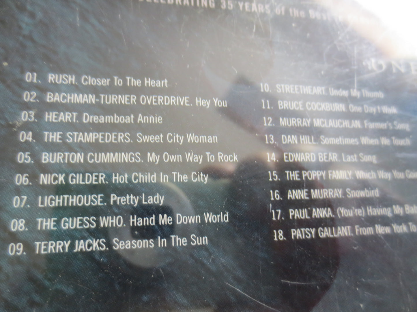 JUNO AWARDS, 4 Cd DISCS, Juno Award Cd, Rush Cd, Heart Cd, Bto Cd, Guess Who Cd, Terry Jacks Cd, Streetheart Cd, Dan Hill Cd