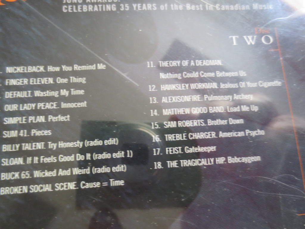 JUNO Awards 4 CD Set: Celebrating 35 Years of Canadian Music, Compact Discs, Cd's